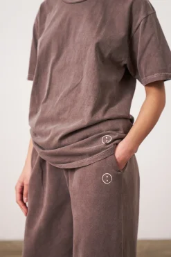 UN:IK Essentials Essentials Vintage Washed Tee - Cocoa