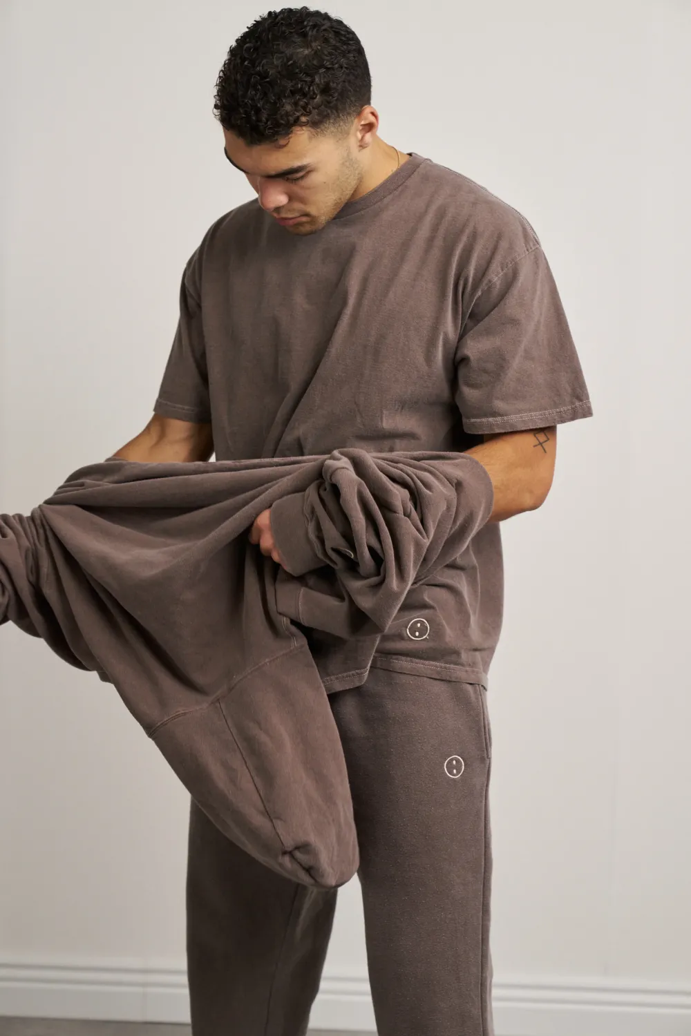UN:IK Essentials Essentials Vintage Washed Tee - Cocoa