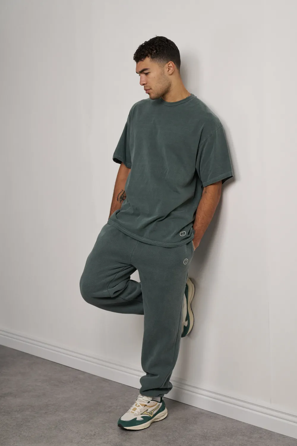 Discounted Bundles Essentials Vintage Washed Tees Twinpack - Forest/Navy