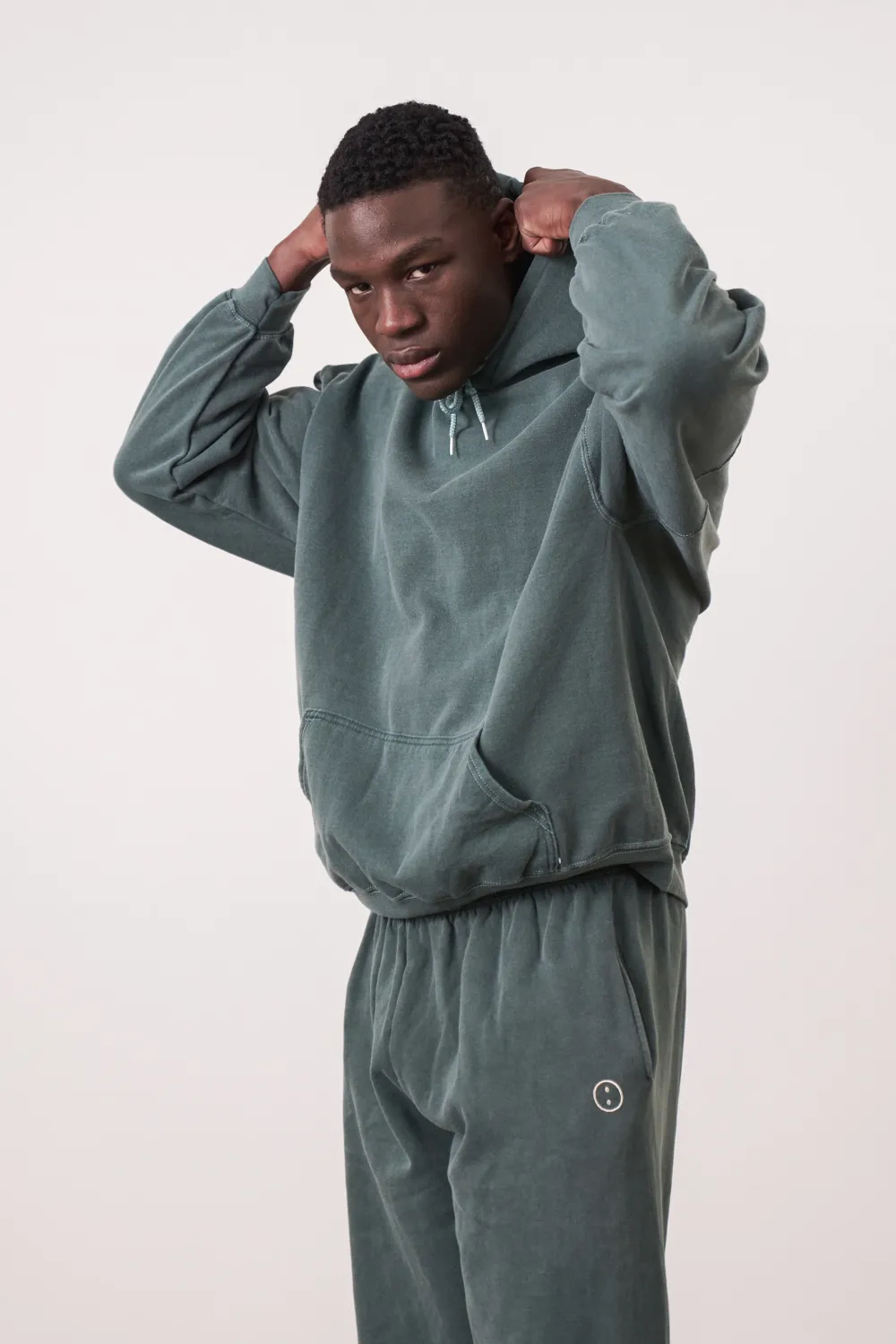 UN:IK Essentials Essentials Vintage Washed Hoodie - Forest
