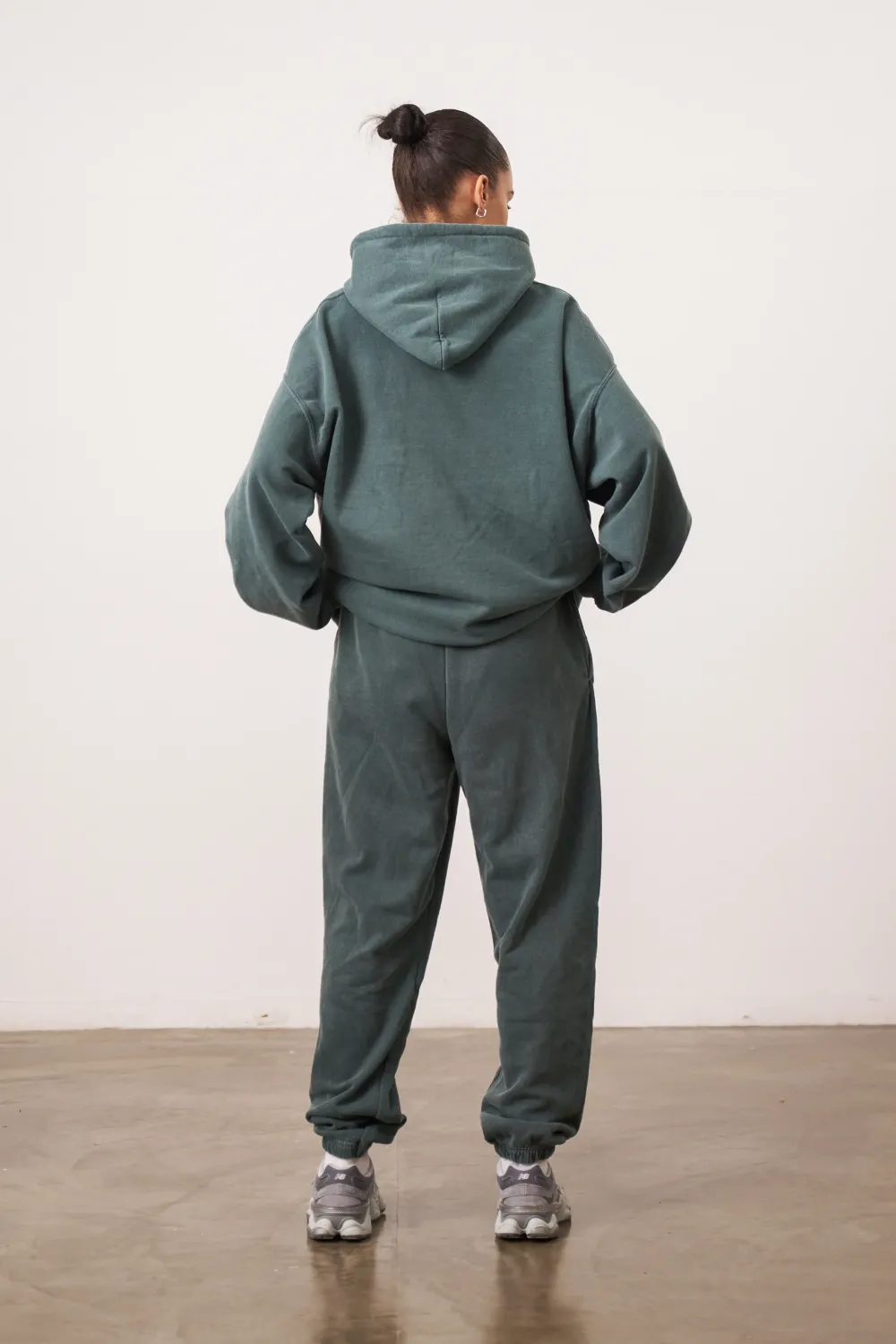 UN:IK Essentials Essentials Vintage Washed Hoodie - Forest