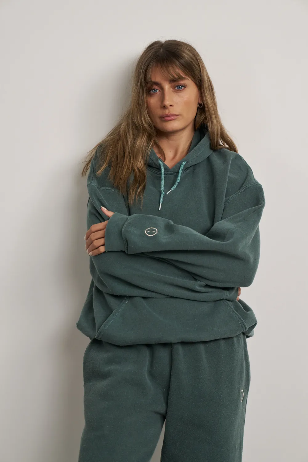 UN:IK Essentials Essentials Vintage Washed Hoodie - Forest