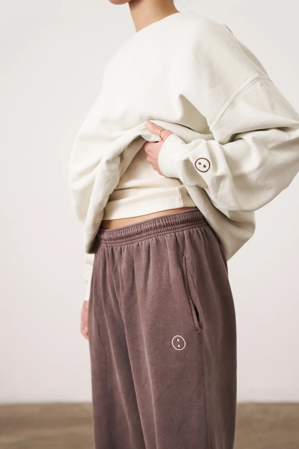 UN:IK Essentials Essentials Vintage Washed Sweater - Ivory