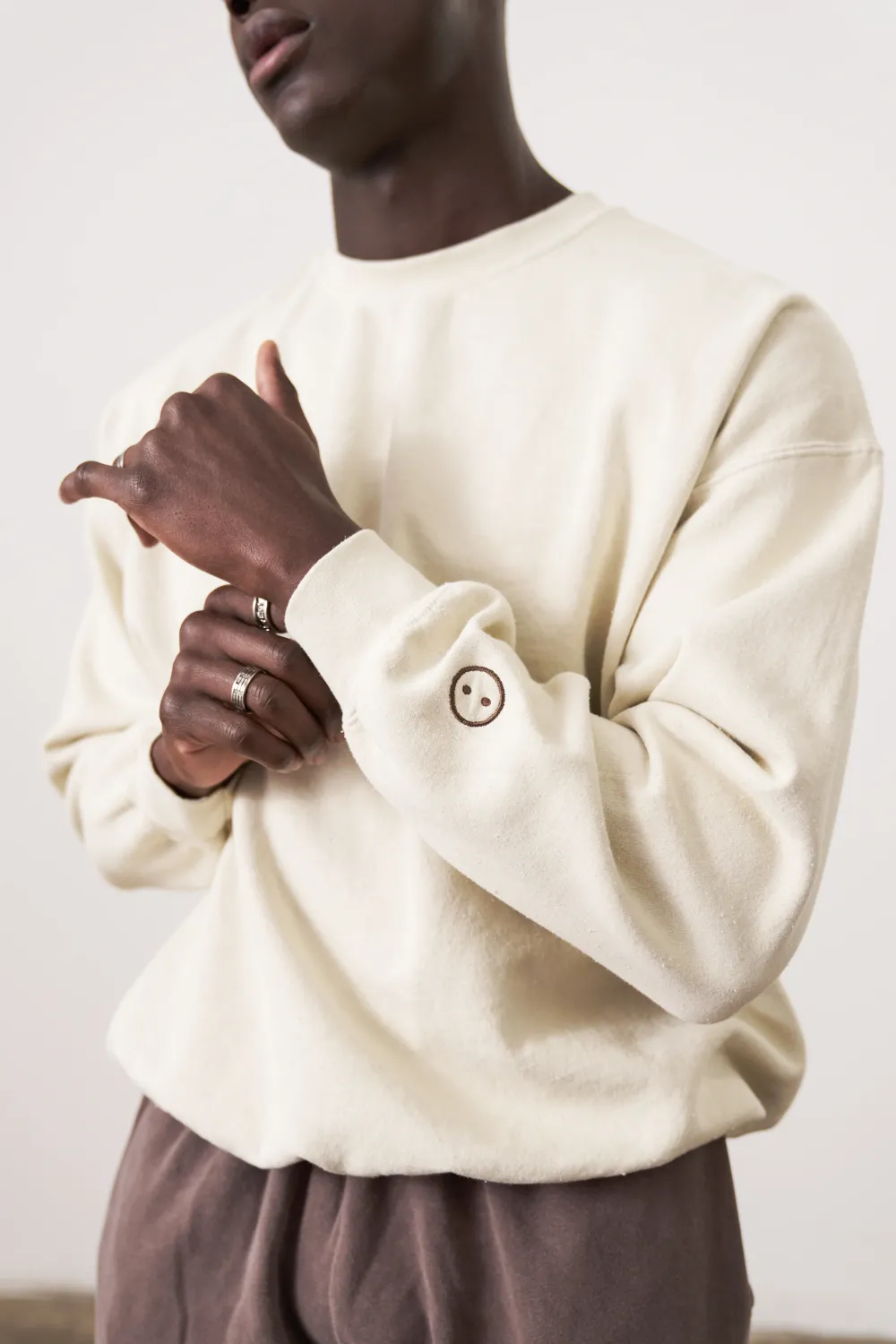 UN:IK Essentials Essentials Vintage Washed Sweater - Ivory
