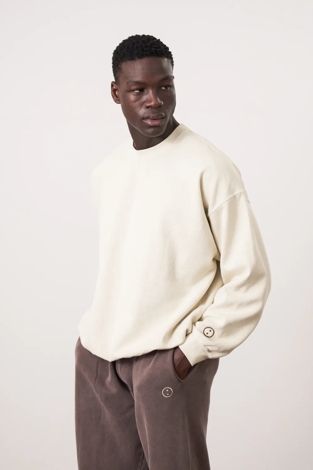 UN:IK Essentials Essentials Vintage Washed Sweater - Ivory
