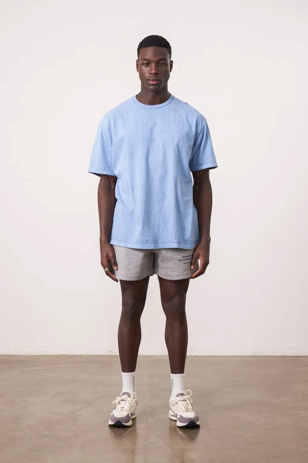 UN:IK Essentials Essentials Vintage Washed Tee - Powder Blue