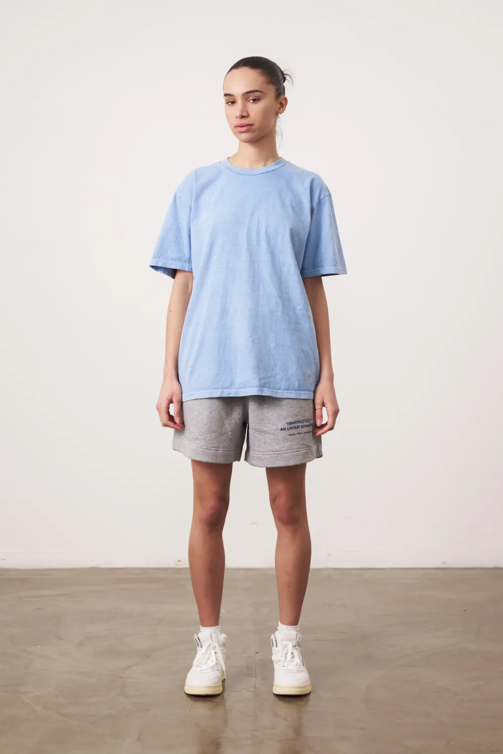 UN:IK Essentials Essentials Vintage Washed Tee - Powder Blue
