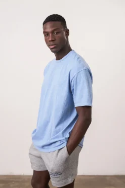 UN:IK Essentials Essentials Vintage Washed Tee - Powder Blue