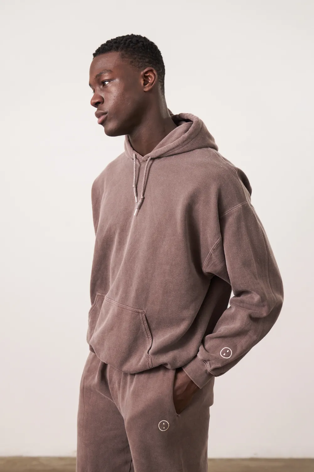 UN:IK Essentials Essentials Vintage Washed Hoodie - Cocoa