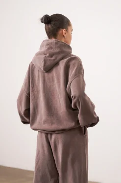 UN:IK Essentials Essentials Vintage Washed Hoodie - Cocoa