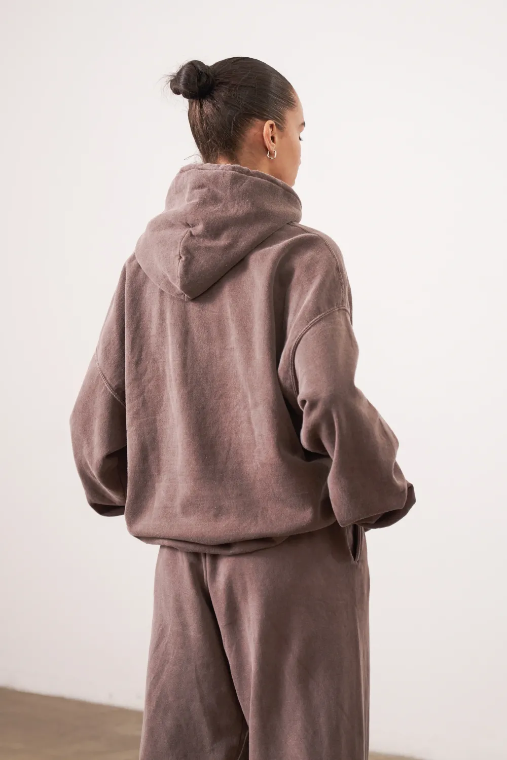 UN:IK Essentials Essentials Vintage Washed Hoodie - Cocoa