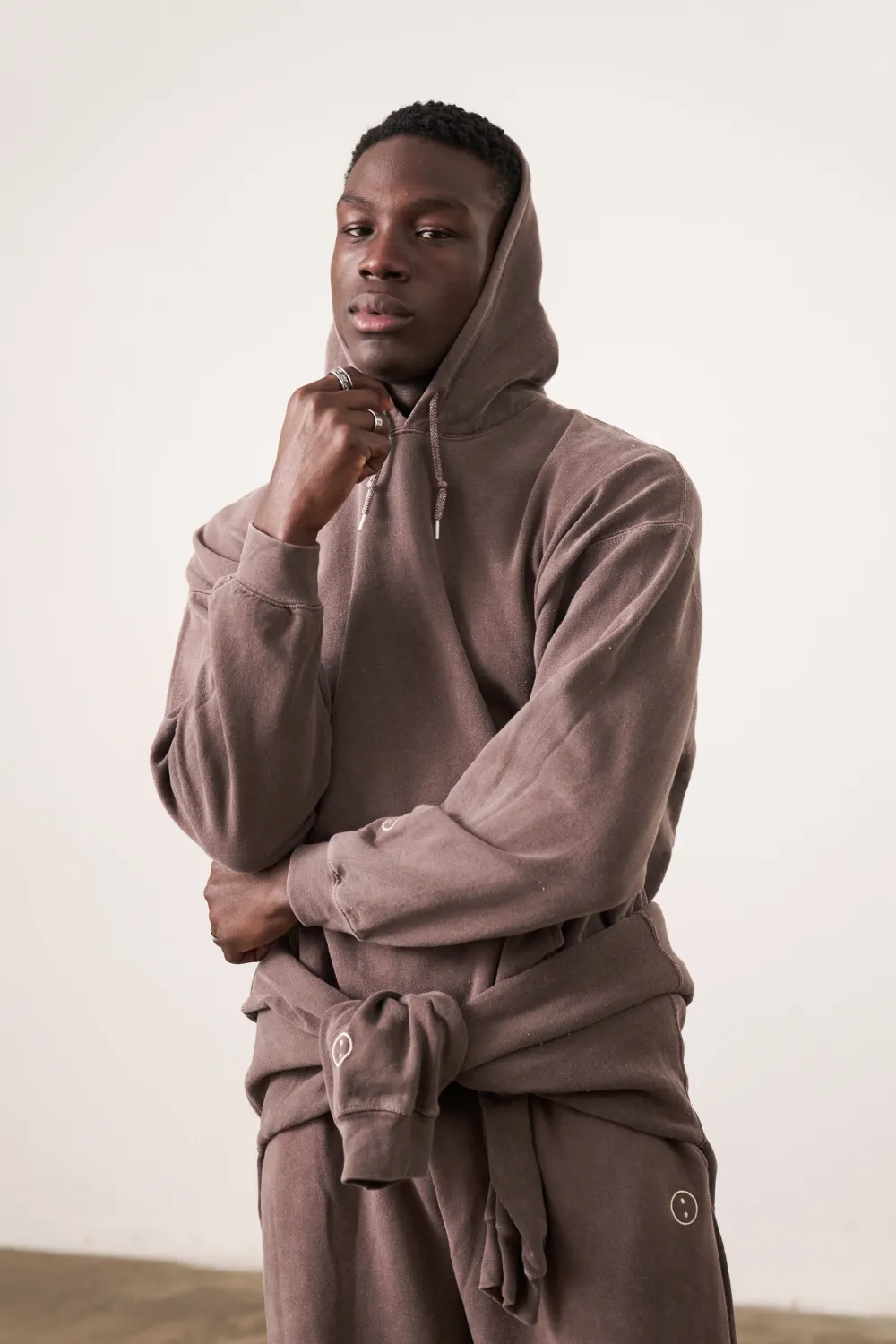 UN:IK Essentials Essentials Vintage Washed Hoodie - Cocoa