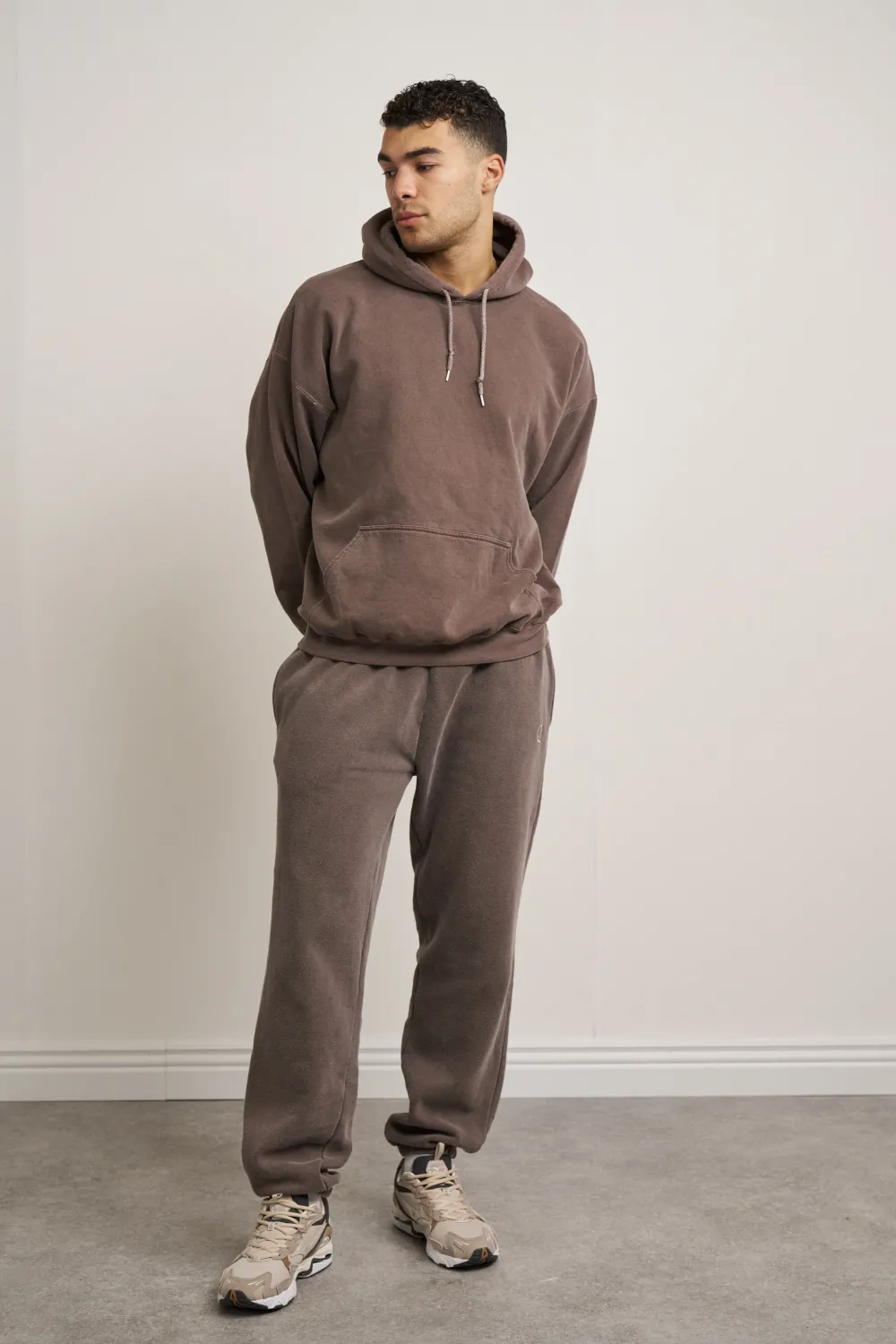 UN:IK Essentials Essentials Vintage Washed Hoodie - Cocoa