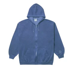 UN:IK Essentials Essentials Vintage Washed Zip Up Hoodie - Navy