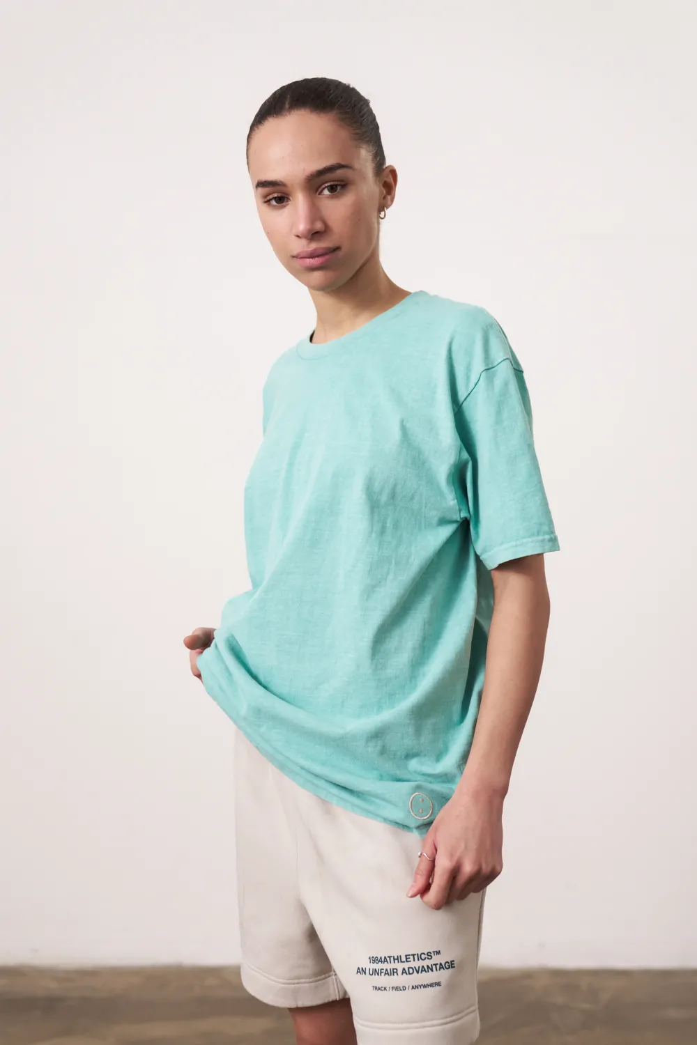 UN:IK Essentials Essentials Vintage Washed Tee - Seafoam