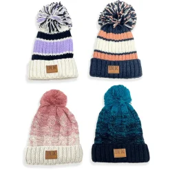 UN:IK Essentials Essentials Winter Cable Bobble Hat Beanies