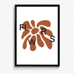 FLWRS by Chloe Hayward FLWRS Art Print - White