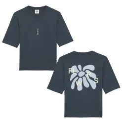 FLWRS by Chloe Hayward FLWRS Organic Boxy Tee - Ink Navy