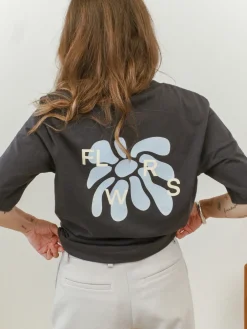 FLWRS by Chloe Hayward FLWRS Organic Boxy Tee - Ink Navy