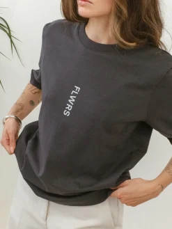 FLWRS by Chloe Hayward FLWRS Organic Boxy Tee - Ink Navy