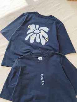 FLWRS by Chloe Hayward FLWRS Organic Boxy Tee - Ink Navy