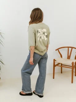FLWRS by Chloe Hayward FLWRS Organic Boxy Tee - Sage