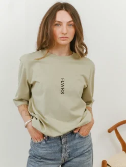 FLWRS by Chloe Hayward FLWRS Organic Boxy Tee - Sage