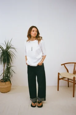 FLWRS by Chloe Hayward FLWRS Organic Boxy Tee - White