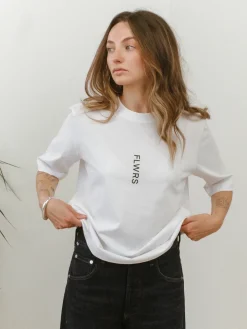 FLWRS by Chloe Hayward FLWRS Organic Boxy Tee - White