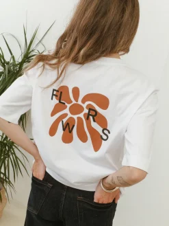 FLWRS by Chloe Hayward FLWRS Organic Boxy Tee - White