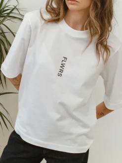 FLWRS by Chloe Hayward FLWRS Organic Boxy Tee - White