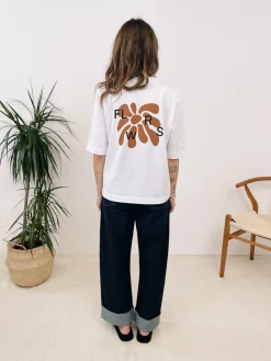 FLWRS by Chloe Hayward FLWRS Organic Boxy Tee - White