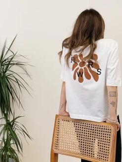 FLWRS by Chloe Hayward FLWRS Organic Boxy Tee - White
