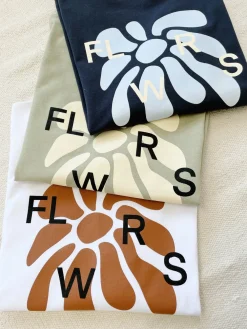 FLWRS by Chloe Hayward FLWRS Organic Boxy Tee - White