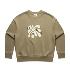 Women FLWRS by Chloe Hayward FLWRS Relaxed Crew Neck Sweater - Sand