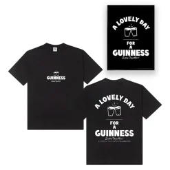 Guinness x UN:IK 'Enjoy Together' Tee & Print Bundle - Black