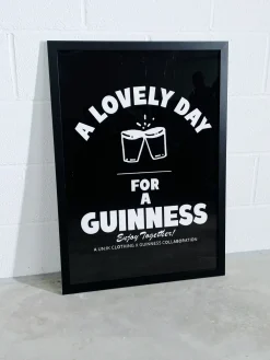 Guinness x UN:IK 'Enjoy Together' Print - Black