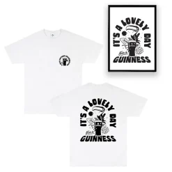 Guinness x UN:IK 'Jungle' Tee & Print Bundle - White