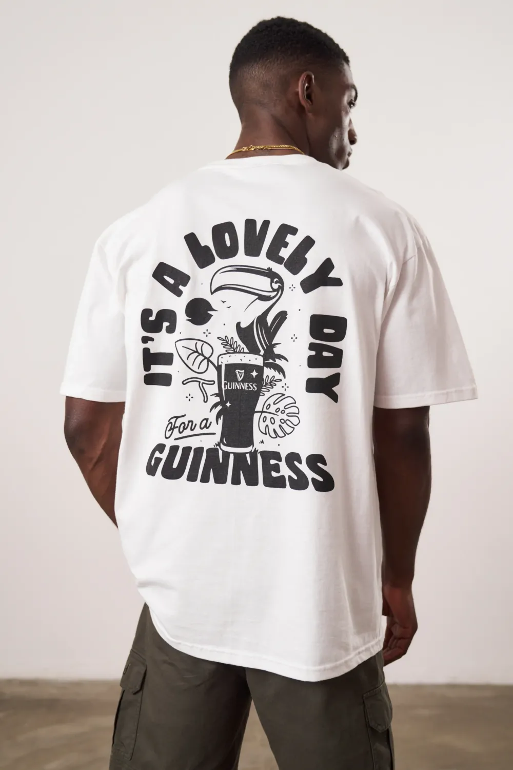 Guinness x UN:IK 'Jungle' Tee & Print Bundle - White