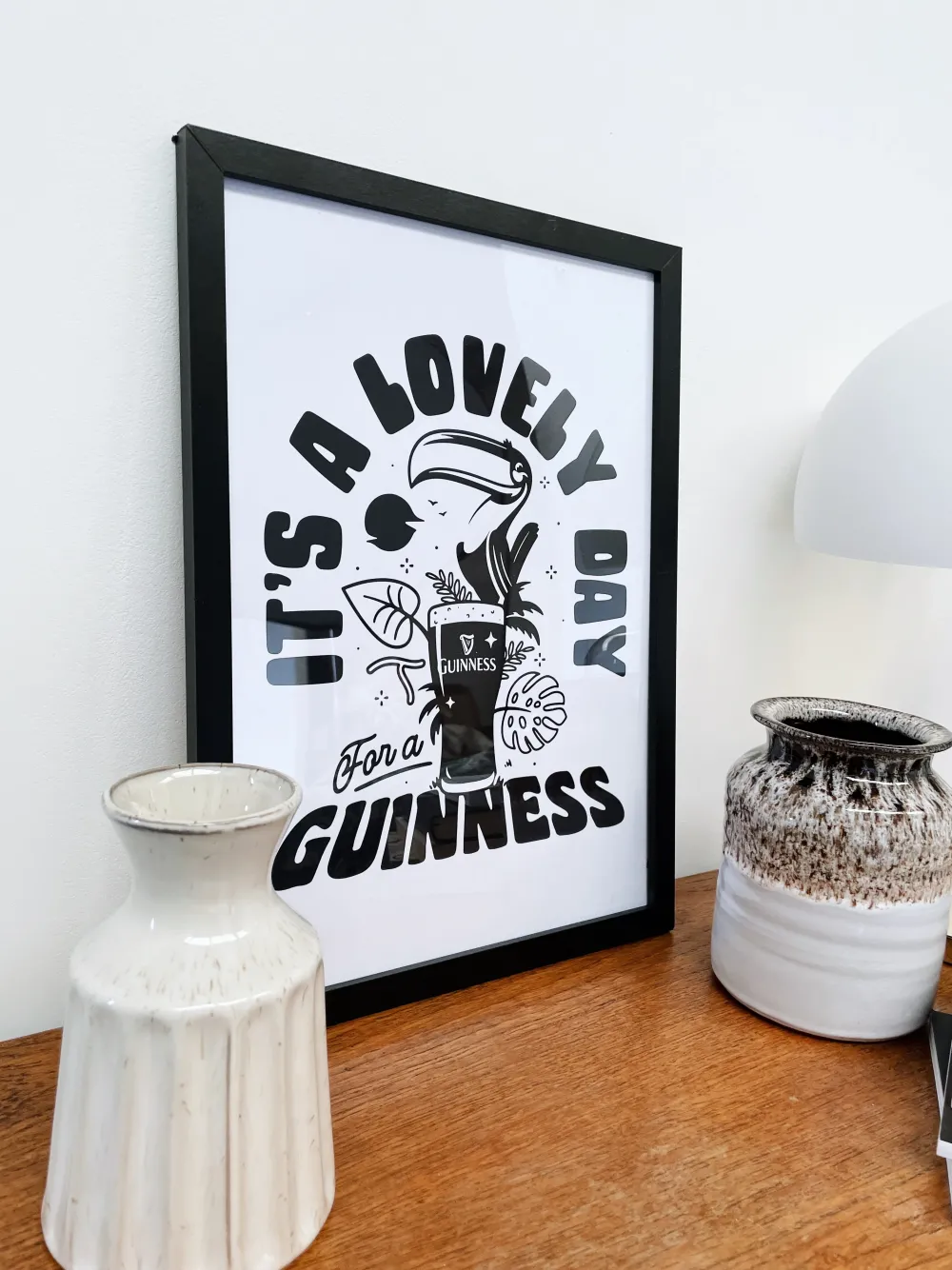 Guinness x UN:IK 'Jungle' Tee & Print Bundle - White