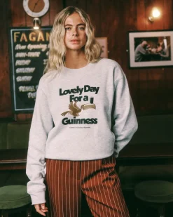 Guinness x UN:IK 'Lovely Day' Sweater - Ash Grey