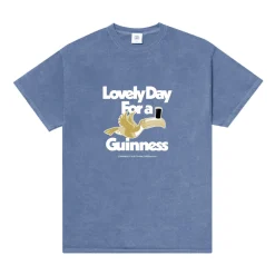 Guinness x UN:IK 'Lovely Day' Vintage Washed Tee - Blue