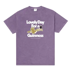 Guinness x UN:IK 'Lovely Day' Vintage Washed Tee - Purple