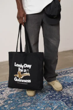Guinness x UN:IK 'Lovely Day' Tote Bag - Black
