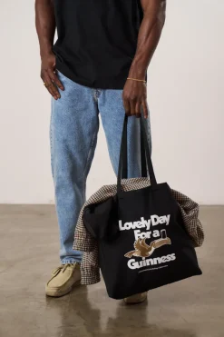 Guinness x UN:IK 'Lovely Day' Tote Bag - Black