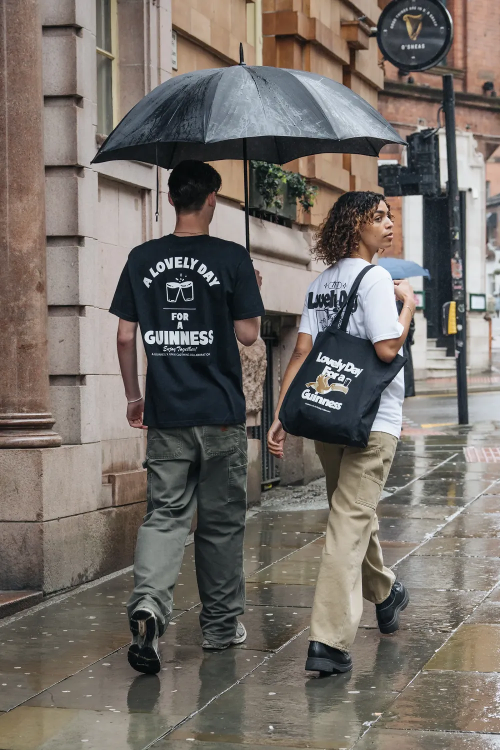 Guinness x UN:IK 'Lovely Day' Tote Bag - Black