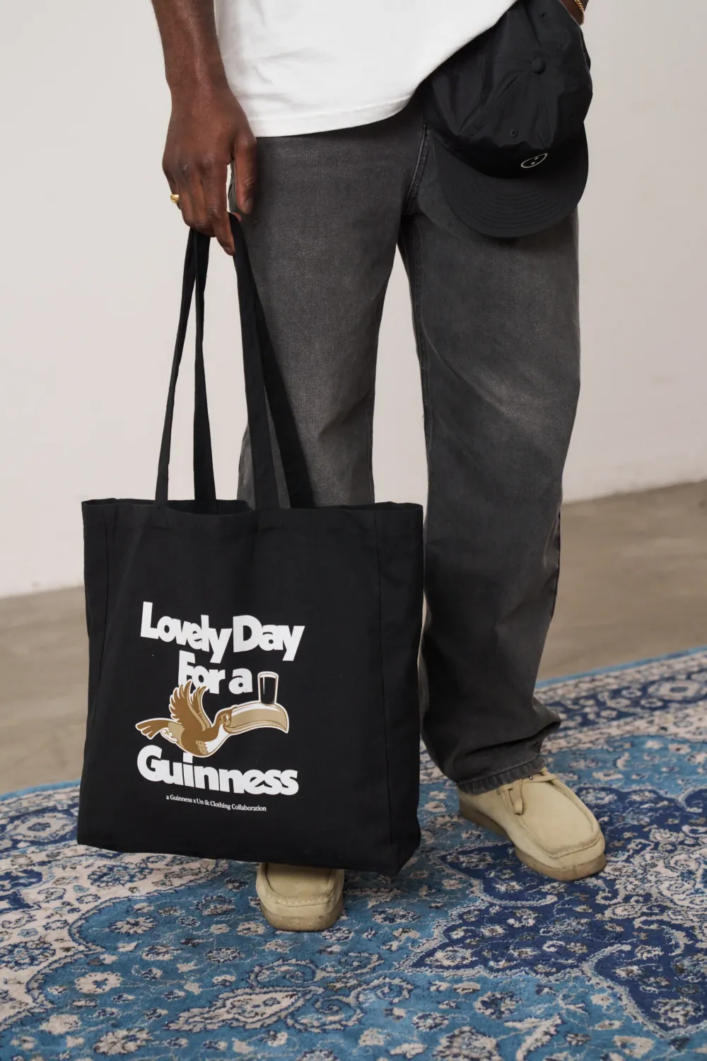 Guinness x UN:IK 'Lovely Day' Tee & Tote Bag Bundle - Black