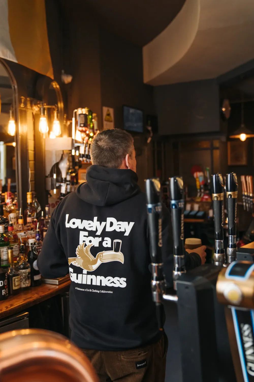 Guinness x UN:IK 'Lovely Day' Hoodie - Black