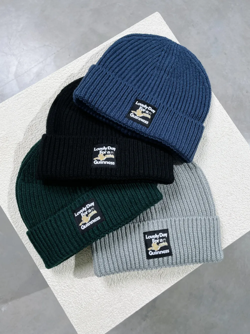 Guinness x UN:IK Ribbed Beanie - Forest Green