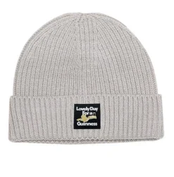 Guinness x UN:IK Ribbed Beanie - Light Grey